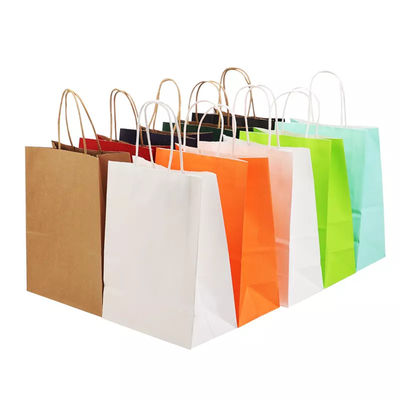 Pakowanie na wynos Torba papierowa Drukowanie logo Lakierowanie Torba papierowa Kraft TUV