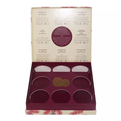 Prostokątne kartonowe pudełko upominkowe, 9 przegródek na herbatę Box Cutomized Sizes