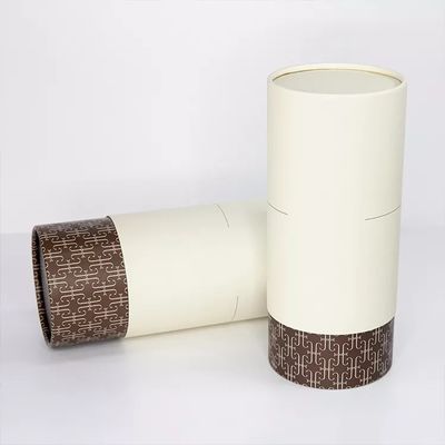 Fantazyjna tekturowa okrągła tuba, sztywny papierowy cylinder do pakowania