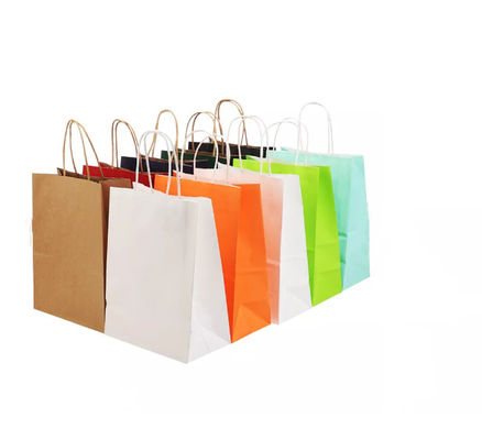Lakierowana torebka z papieru pakowego Brązowa torba z papieru pakowego z recyklingu SGS