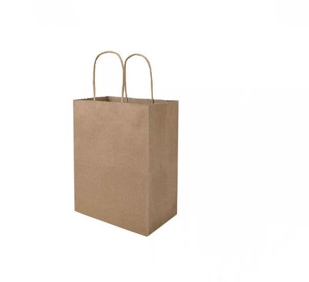 Uchwyt Kraft Paper Torebka Wytrzymała torba na żywność Pantone Take Away