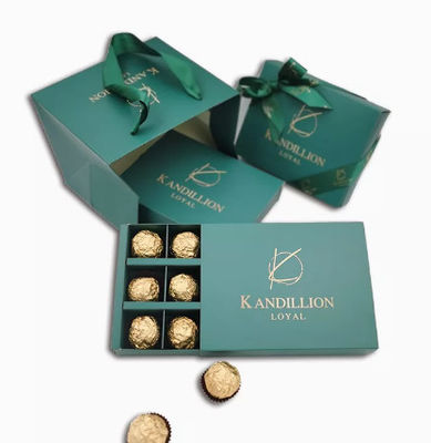 Opakowanie OEM Pudełko na słodycze Ivory Board Pantone Chocolate Paper Gift Box