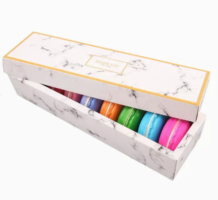 Okrągłe opakowanie Macaron Pudełko Ręcznie robione pudełko na ciasteczka z tektury